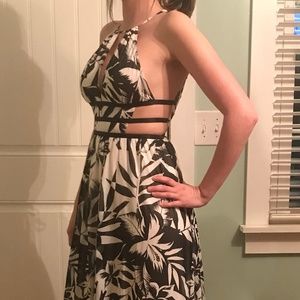 XXS Express plunging strappy maxi dress